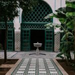 Inside the Bahia Palace in Marrakech Morocco
